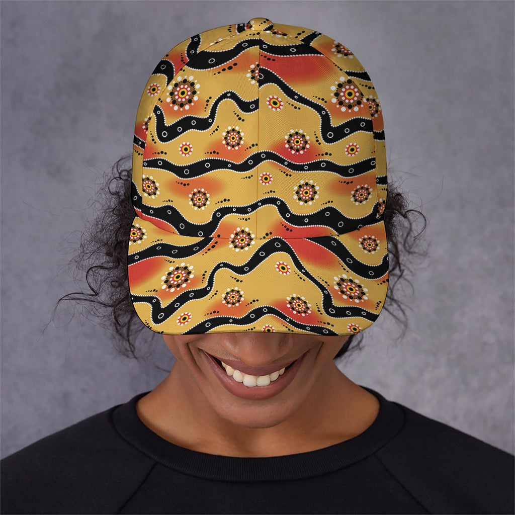 Australian Aboriginal Pattern Print Baseball Cap