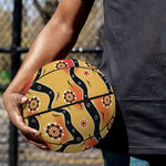 Australian Aboriginal Pattern Print Basketball