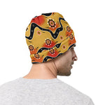 Australian Aboriginal Pattern Print Beanie