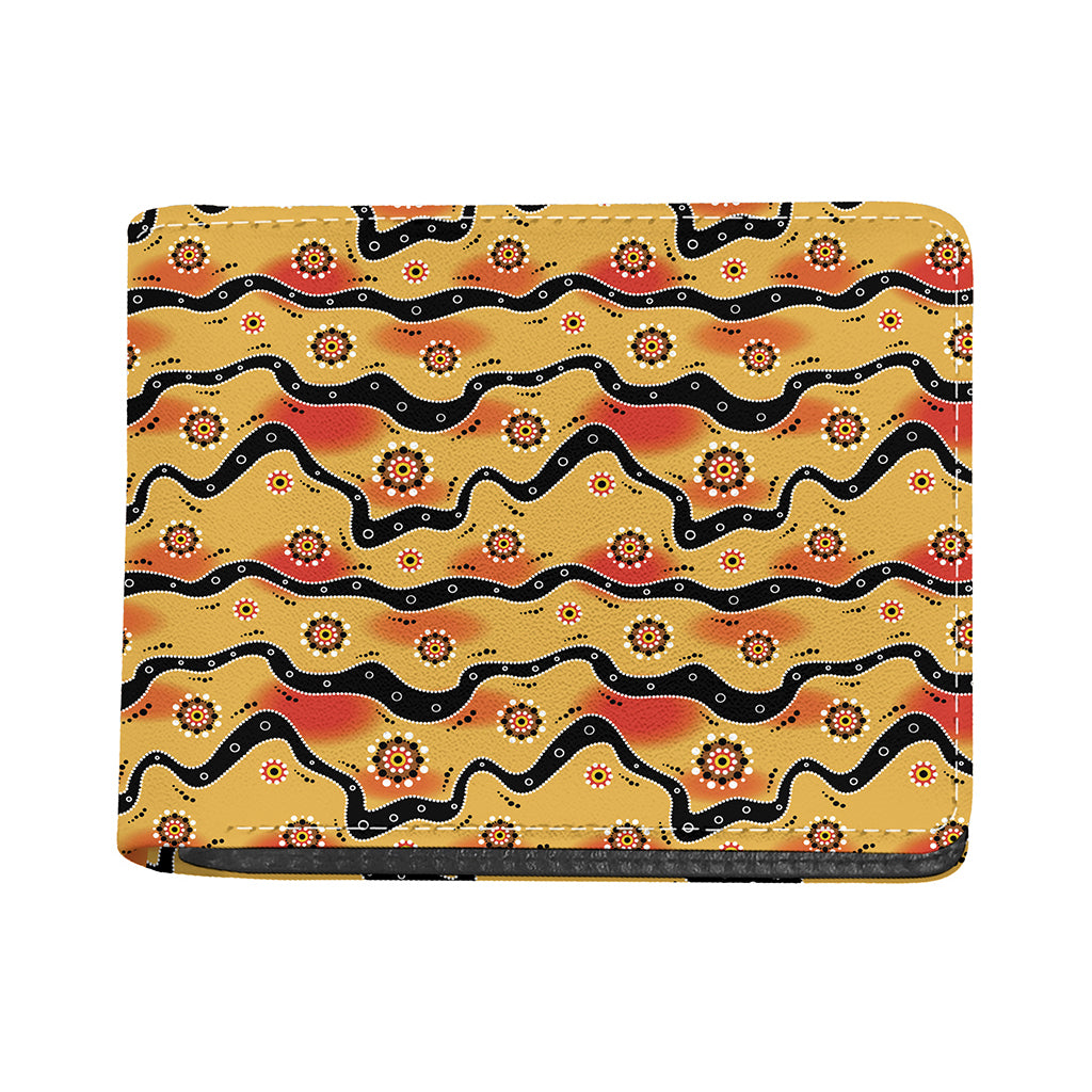 Australian Aboriginal Pattern Print Bifold Wallet