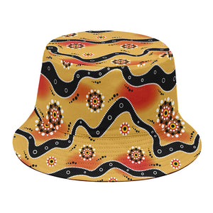 Australian Aboriginal Pattern Print Bucket Hat