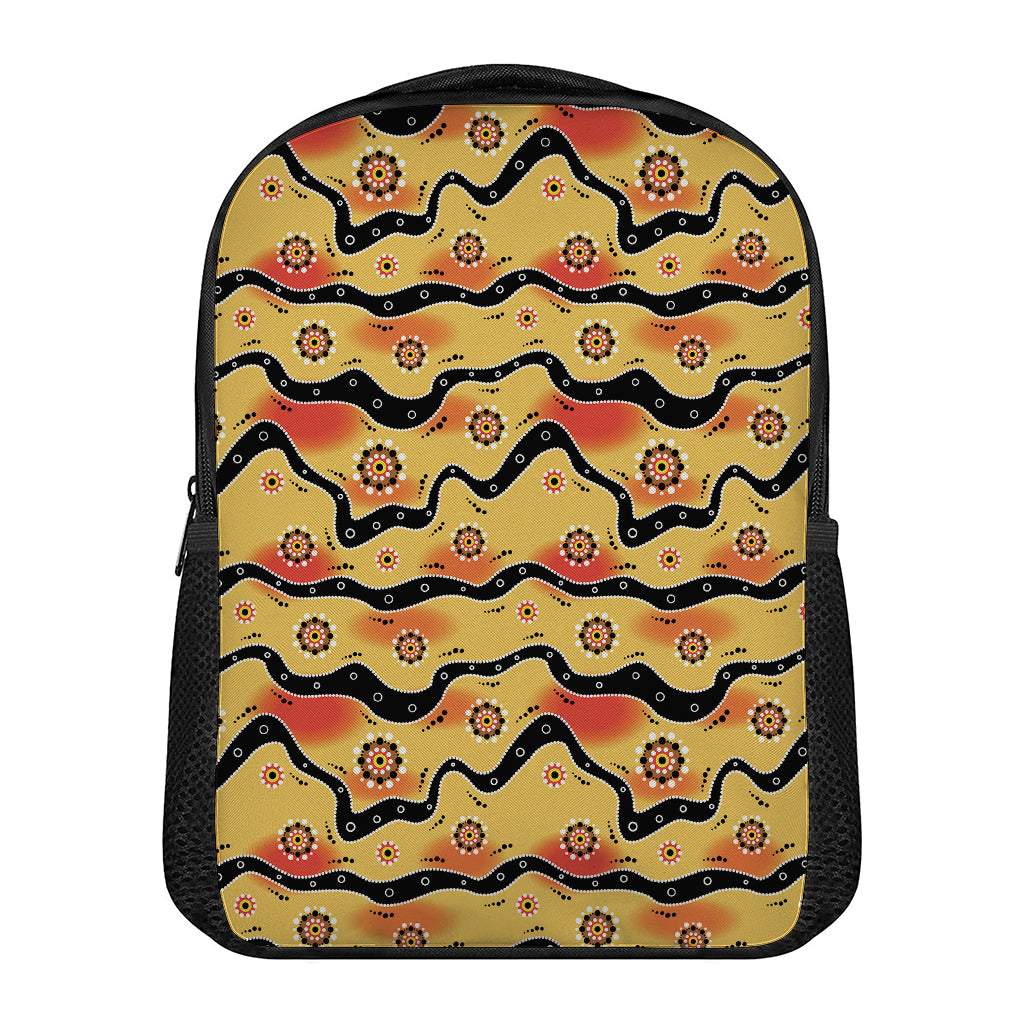 Australian Aboriginal Pattern Print Casual Backpack