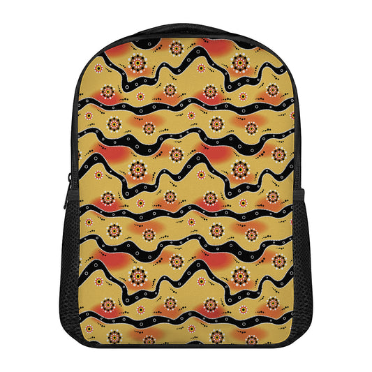 Australian Aboriginal Pattern Print Casual Backpack