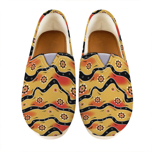 Australian Aboriginal Pattern Print Casual Shoes