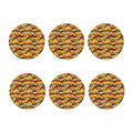 Australian Aboriginal Pattern Print Coaster Set