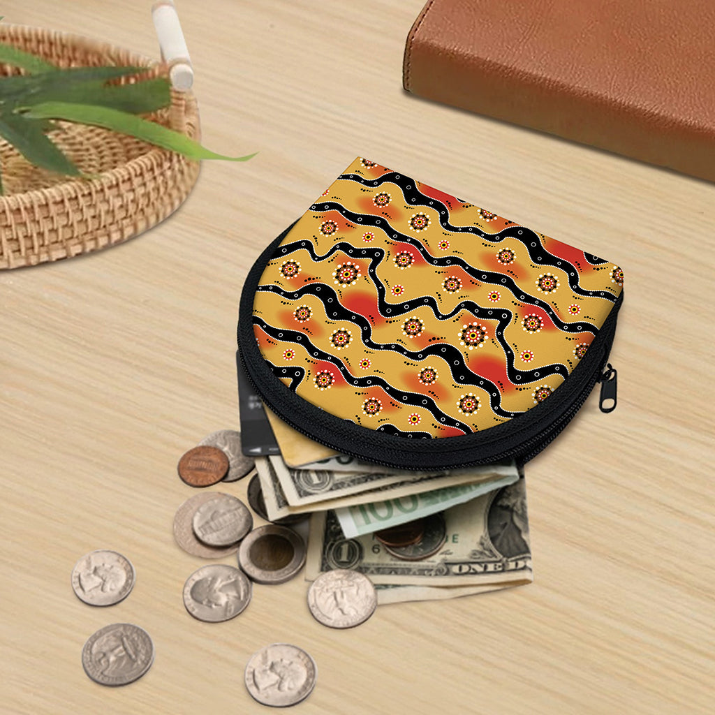 Australian Aboriginal Pattern Print Coin Purse