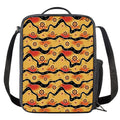 Australian Aboriginal Pattern Print Crossbody Lunch Bag
