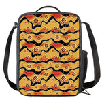 Australian Aboriginal Pattern Print Crossbody Lunch Bag
