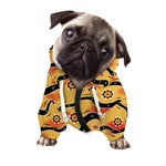 Australian Aboriginal Pattern Print Dog Zip Up Hoodie