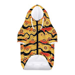 Australian Aboriginal Pattern Print Dog Zip Up Hoodie