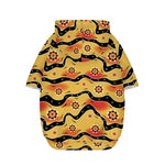 Australian Aboriginal Pattern Print Dog Zip Up Hoodie