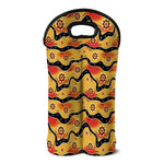 Australian Aboriginal Pattern Print Double Neoprene Wine Tote