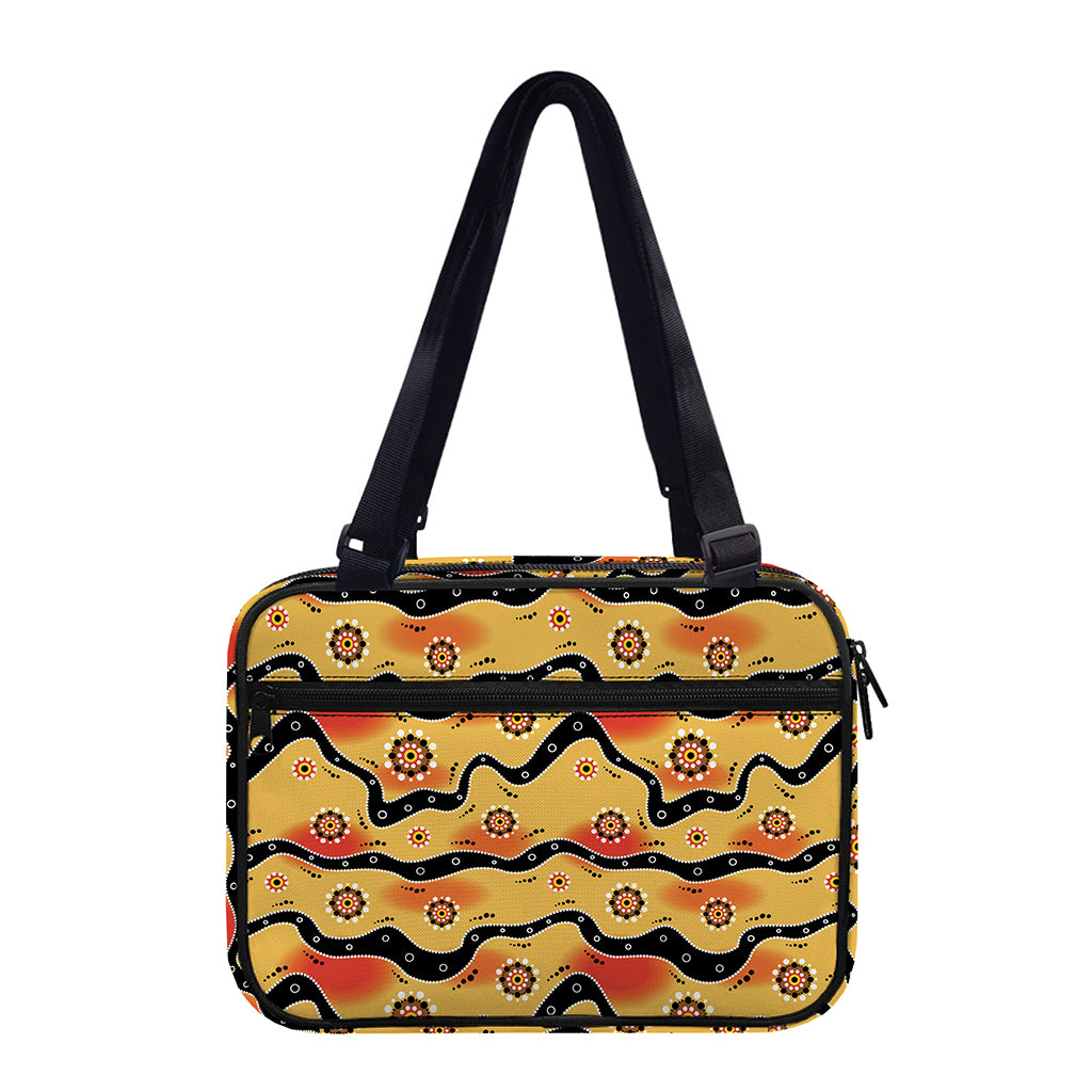 Australian Aboriginal Pattern Print Double Strap Bible Bag