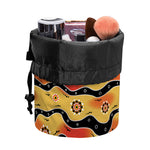 Australian Aboriginal Pattern Print Drawstring Makeup Bag