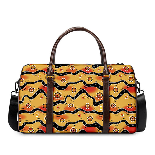 Australian Aboriginal Pattern Print Duffle Bag
