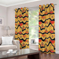 Australian Aboriginal Pattern Print Extra Wide Grommet Curtains
