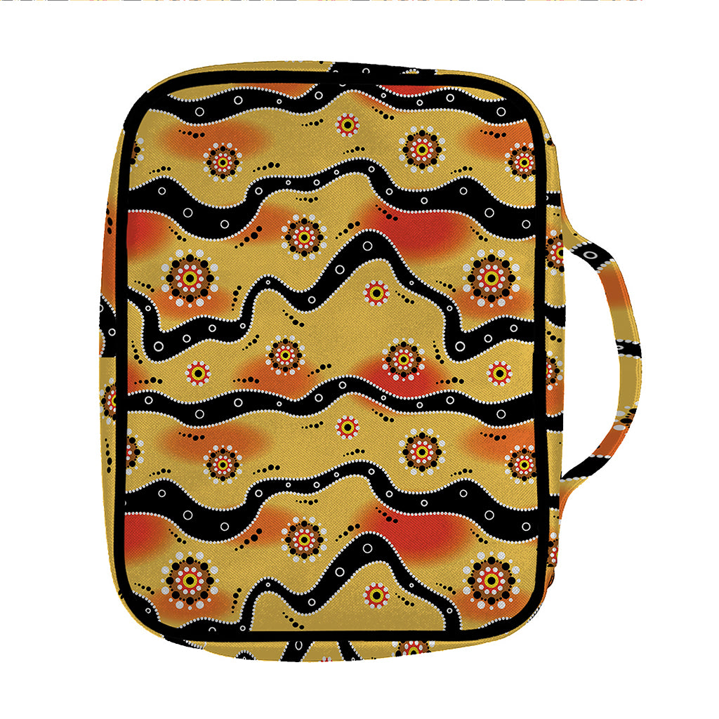 Australian Aboriginal Pattern Print Front Pocket Bible Bag