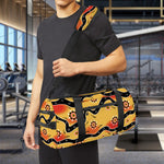 Australian Aboriginal Pattern Print Gym Bag