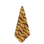 Australian Aboriginal Pattern Print Hand Towel