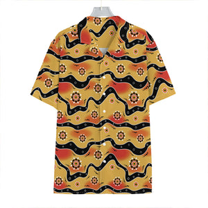 Australian Aboriginal Pattern Print Hawaiian Shirt