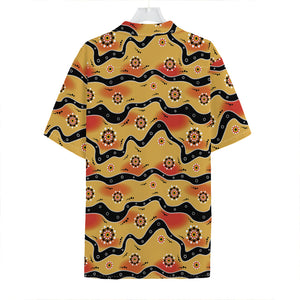 Australian Aboriginal Pattern Print Hawaiian Shirt