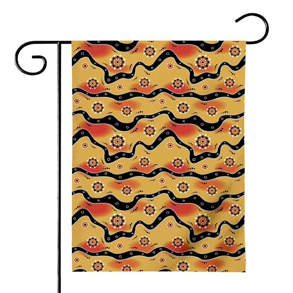 Australian Aboriginal Pattern Print House Flag
