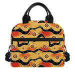 Australian Aboriginal Pattern Print Insulated Lunch Bag