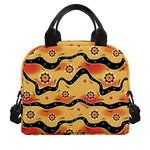 Australian Aboriginal Pattern Print Insulated Lunch Bag