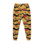 Australian Aboriginal Pattern Print Jogger Pants