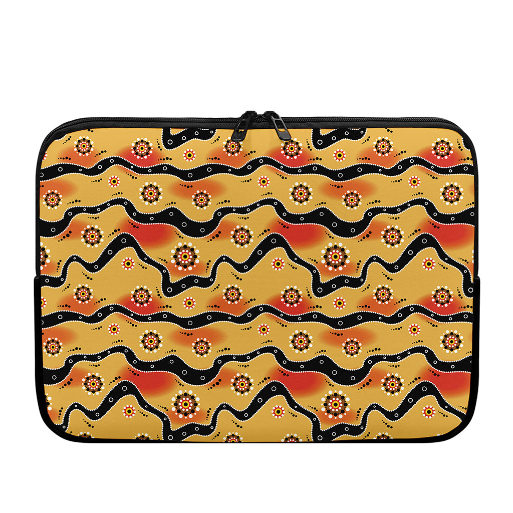Australian Aboriginal Pattern Print Laptop Sleeve