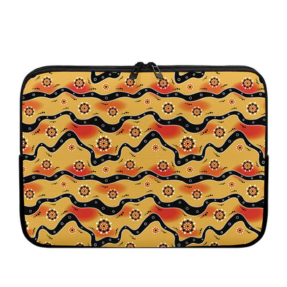 Australian Aboriginal Pattern Print Laptop Sleeve