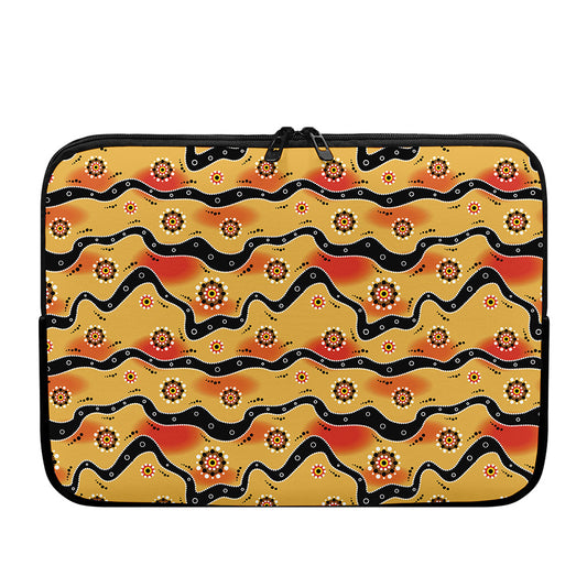 Australian Aboriginal Pattern Print Laptop Sleeve