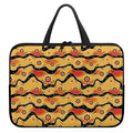 Australian Aboriginal Pattern Print Laptop Sleeve With Handle