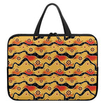 Australian Aboriginal Pattern Print Laptop Sleeve With Handle