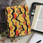 Australian Aboriginal Pattern Print Leather Bible Cover