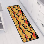 Australian Aboriginal Pattern Print Long Kitchen Mat
