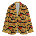 Australian Aboriginal Pattern Print Men's Blazer