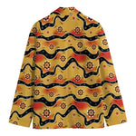 Australian Aboriginal Pattern Print Men's Blazer