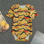 Australian Aboriginal Pattern Print Men's Bodysuit