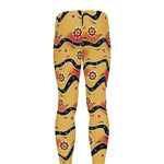Australian Aboriginal Pattern Print Men's leggings