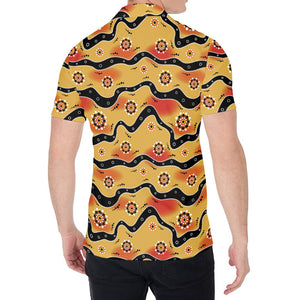 Australian Aboriginal Pattern Print Men's Shirt