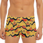 Australian Aboriginal Pattern Print Men's Short Boxer Briefs