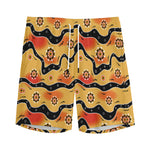 Australian Aboriginal Pattern Print Men's Sports Shorts
