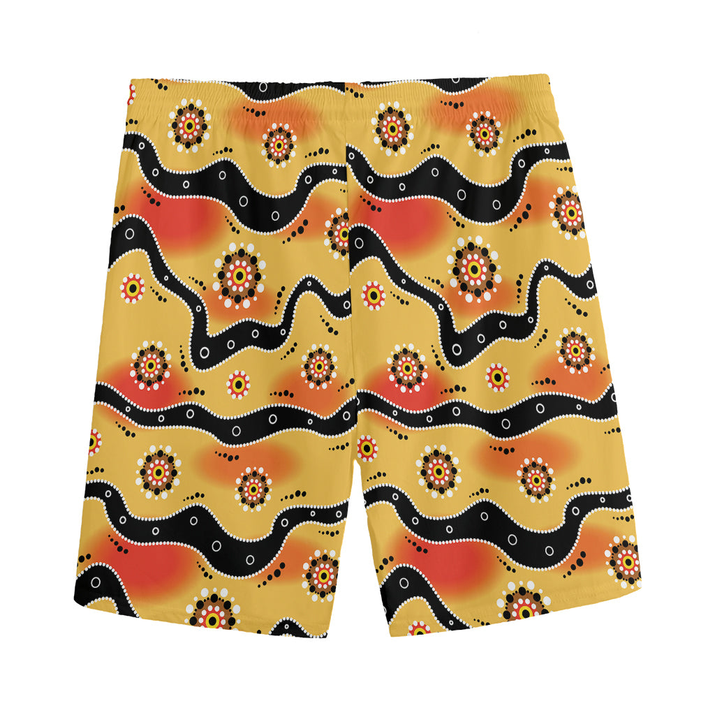 Australian Aboriginal Pattern Print Men's Sports Shorts