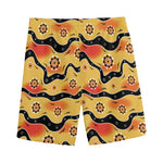 Australian Aboriginal Pattern Print Men's Sports Shorts