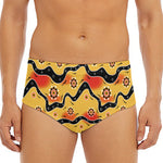 Australian Aboriginal Pattern Print Men's Triangle Swim Briefs