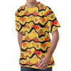 Australian Aboriginal Pattern Print Men's Velvet T-Shirt