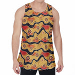 Australian Aboriginal Pattern Print Men's Velvet Tank Top