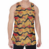 Australian Aboriginal Pattern Print Men's Velvet Tank Top