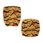 Australian Aboriginal Pattern Print Office Chair Cover